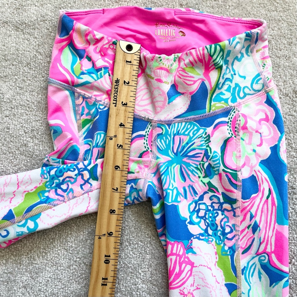 LILLY PULITZER Luxletic Weekender Midi Legging Size XXS Preppy UPF Workout - Picture 7 of 9